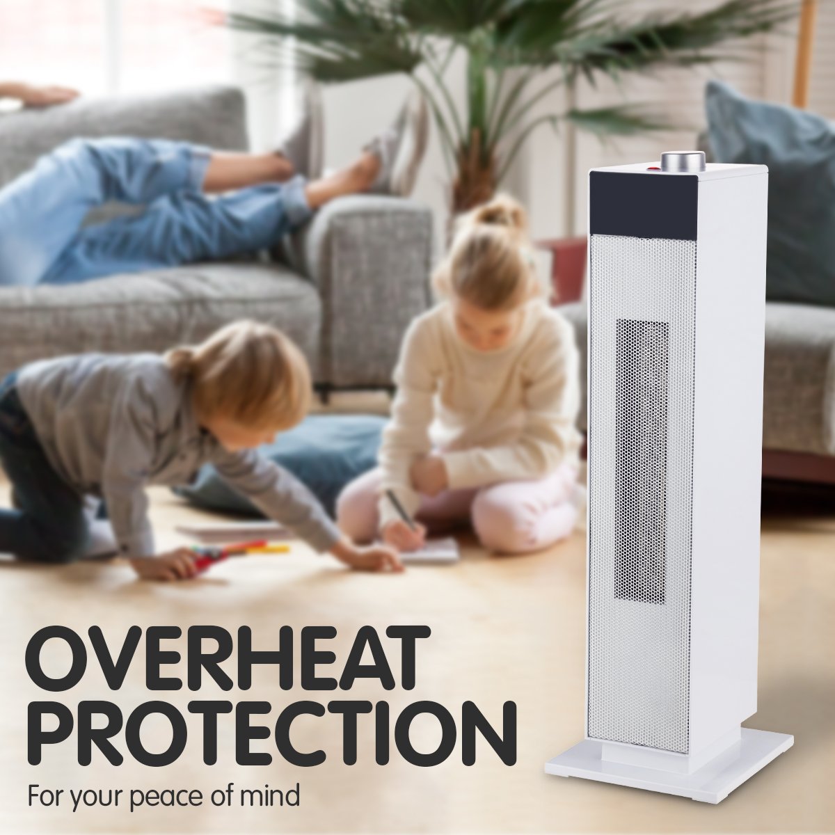 homewares Electric tower heater 2000w white