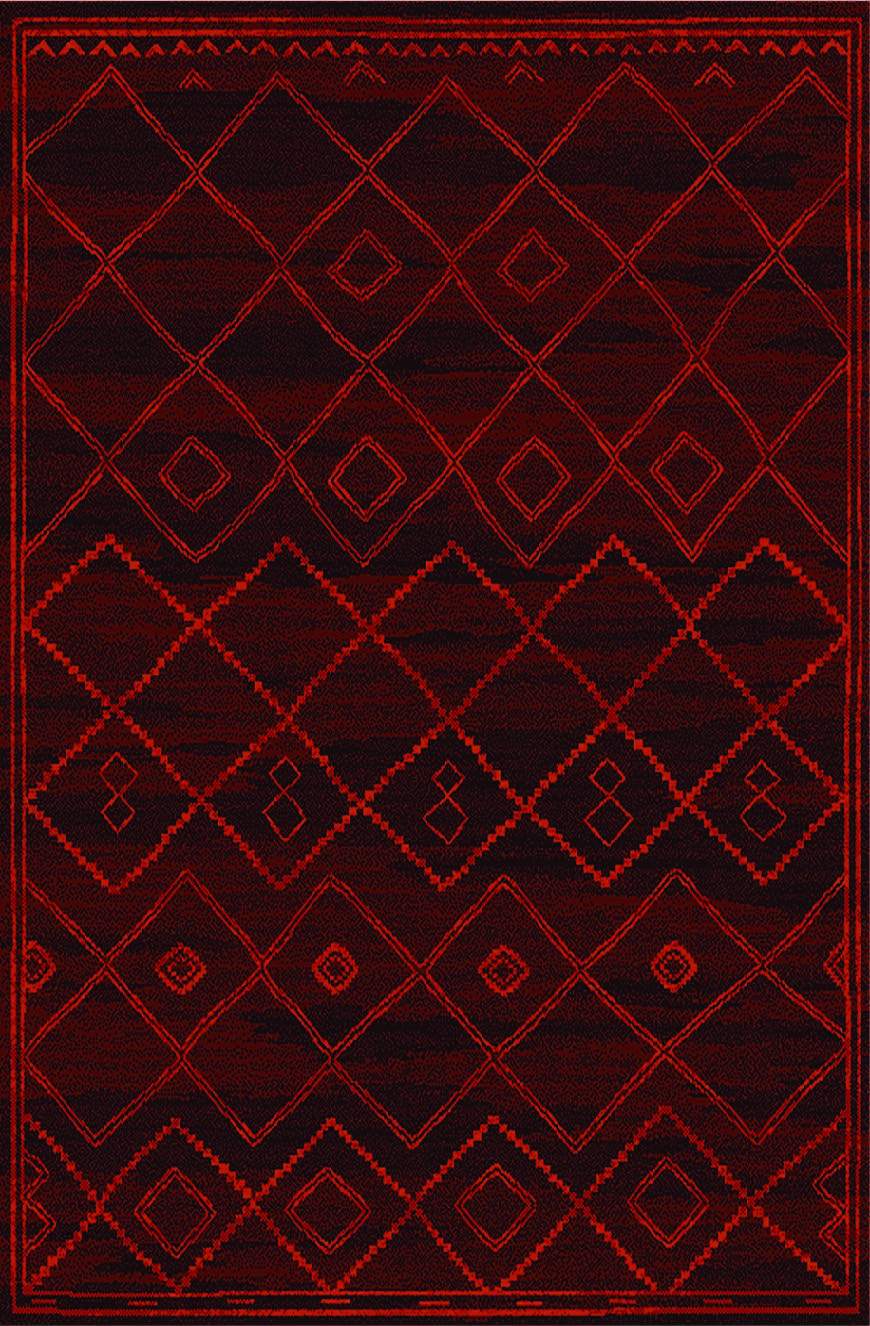 Floor Rug Elegance classy rug red
