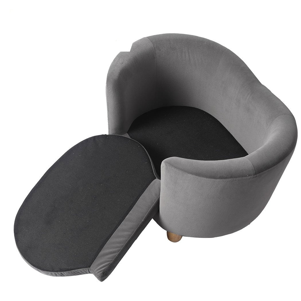 Beds Elevated Anti-slip Kitten Lounge Couch Grey