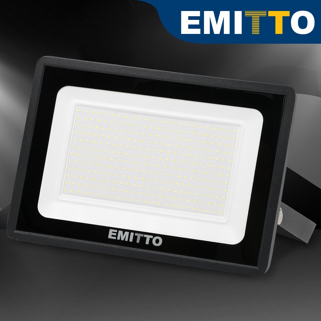 lighting Emitto LED Flood Light 200W Outdoor Floodlights Lamp 220V-240V Cool White