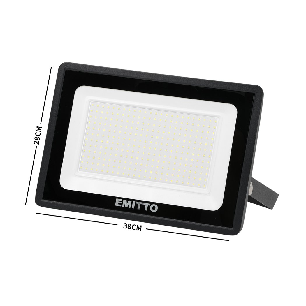 lighting Emitto LED Flood Light 200W Outdoor Floodlights Lamp 220V-240V Cool White
