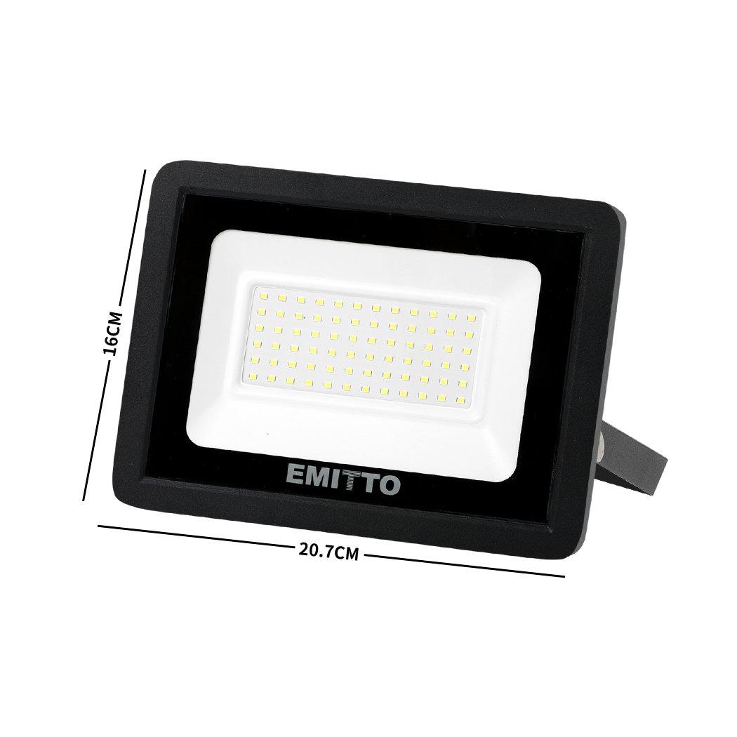 lighting Emitto LED Flood Light 50W Outdoor Floodlights Lamp 220V-240V Cool White
