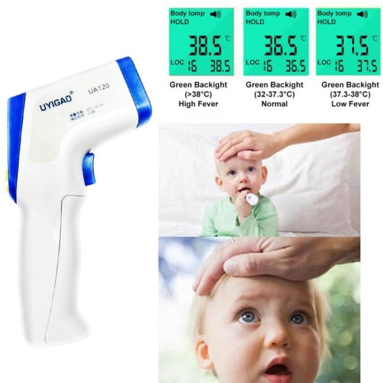 50% Epidemic Prevention Kits (50 PCS Anti viral Mask for Men,Women + 30 PCS Anti Viral Mask for Kids + Non-contact Forehead Body Infrared Thermometer)