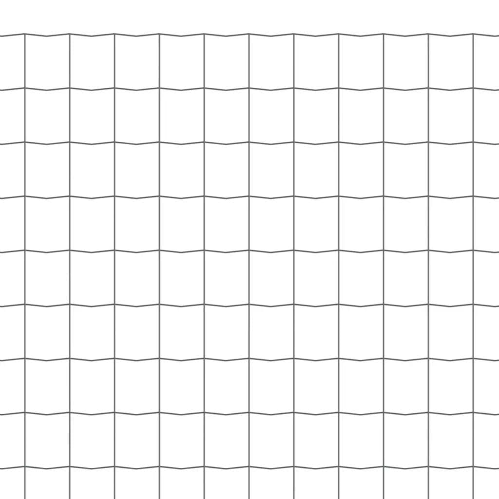 vidaxl30- Euro Fence Steel 25x1 m Grey