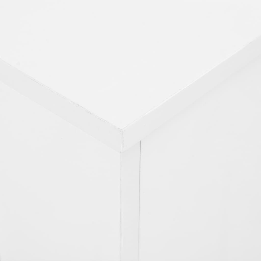 Extendable Dining Table High Gloss White 175x90x75 cm