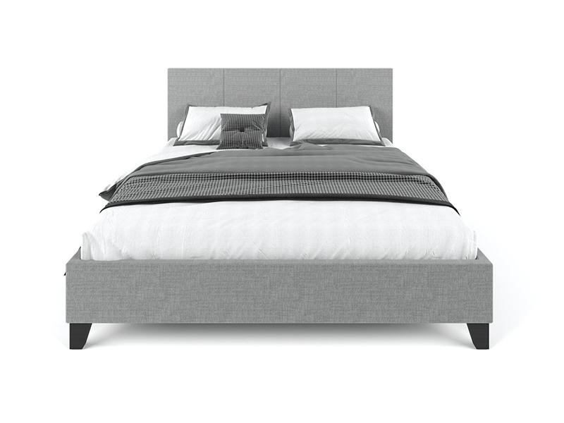 Bed Frame Fabric bed frame grey double