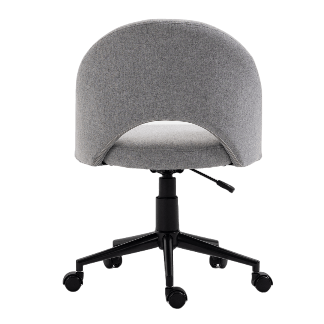 Fabric Office Chair Computer Upholstered Swivel Home Desk Chair  Grey