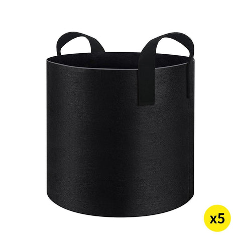 garden / agriculture Fabric Plant Pots Grow Bags Container Planter Bag Pouch Root 7 Gallon Pot 5 Pack