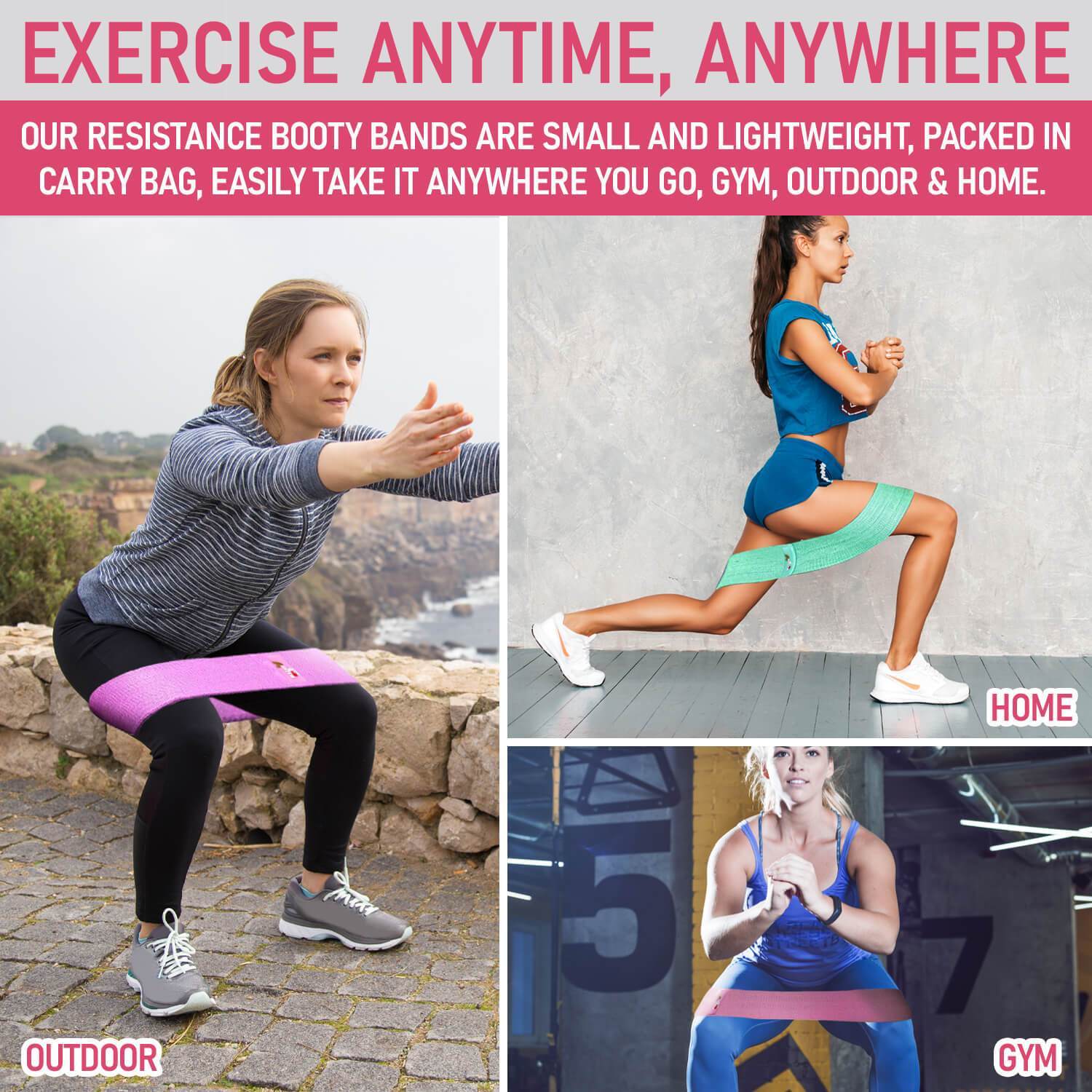 sports & outdoors Fabric Resistance Booty Bands
