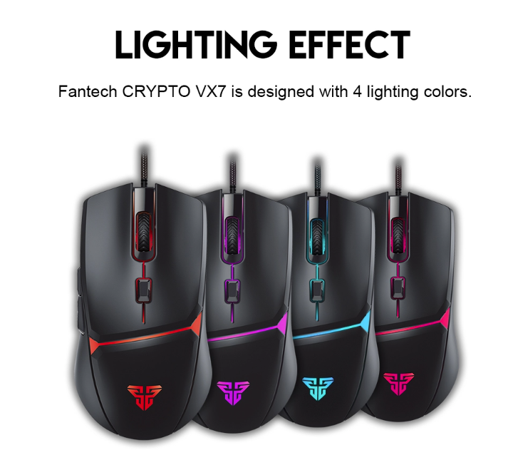 electronics FANTECH VX7 CRYPTO wired macro gaming mouse