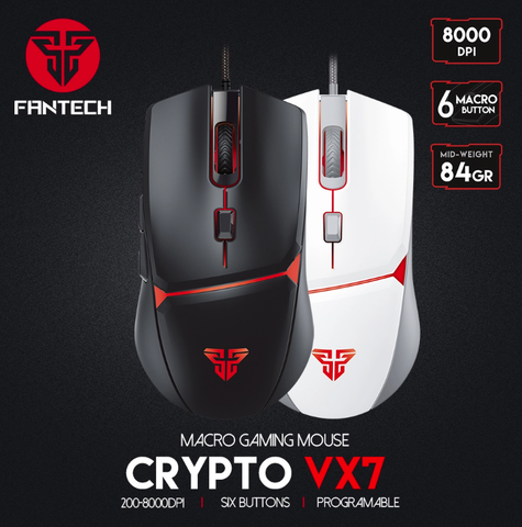 electronics FANTECH VX7 CRYPTO wired macro gaming mouse