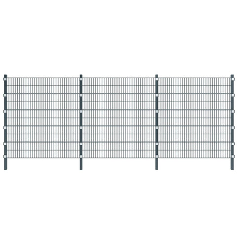 Fence Panel with Posts Anthracite Grey