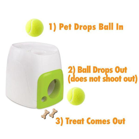 Fetch N Treat Dog Toy: Interactive Ball for Rewarding Pet Playtime Fun