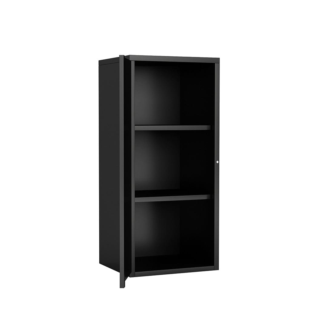 Filing Cabinet Office Drawers Storage Cabinets Steel Rack Home Black