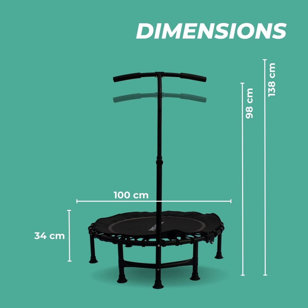Fitness Trampoline 40" with T shape handrail VP-TP-101-JDI