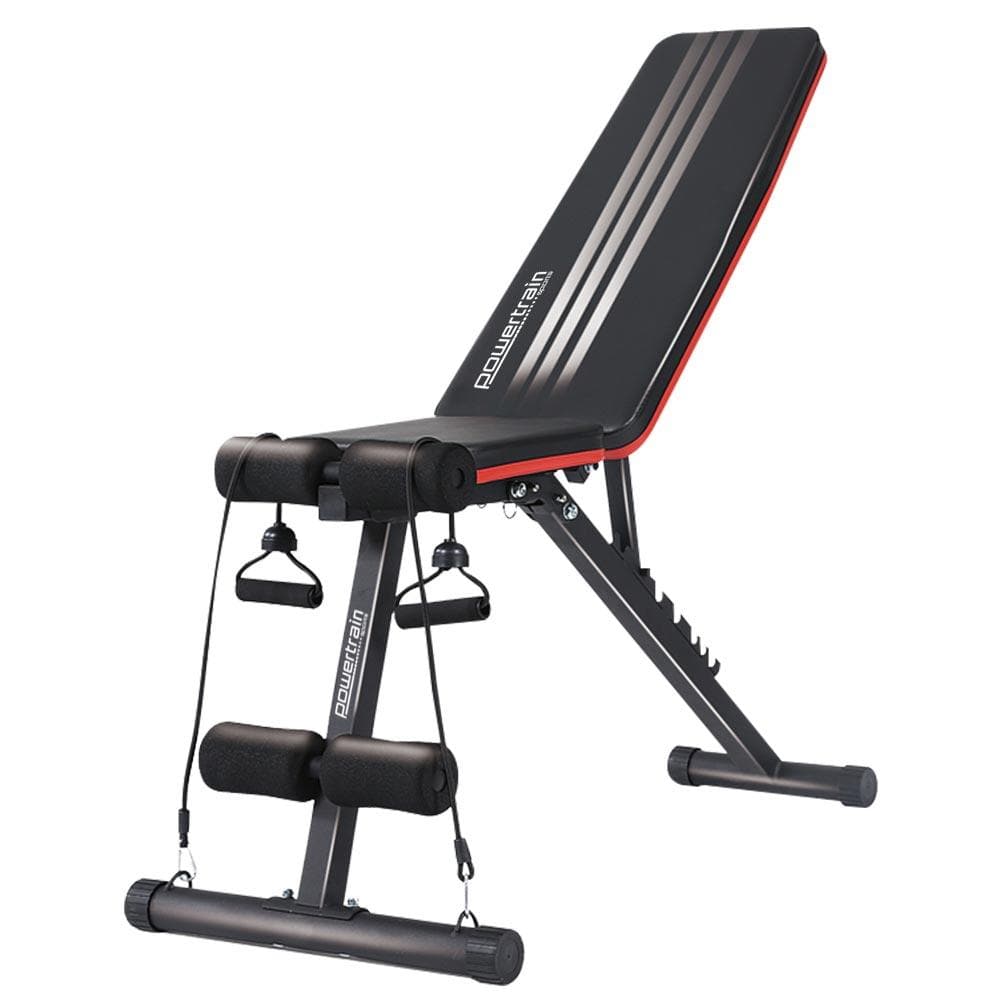 Flat Home Gym Bench Powertrain Adjustable Incline Decline FID