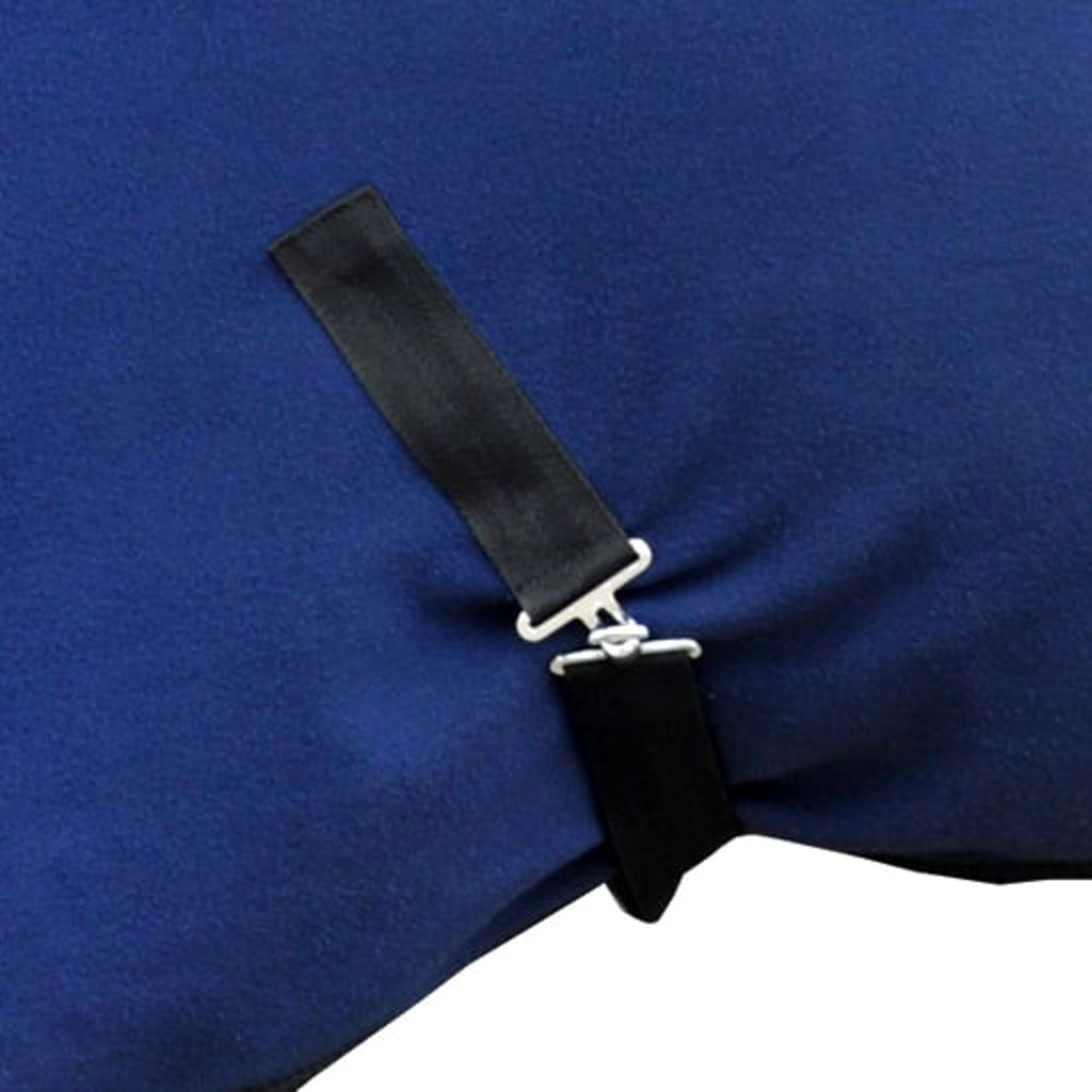Fleece Rug with Surcingles 125 cm Blue