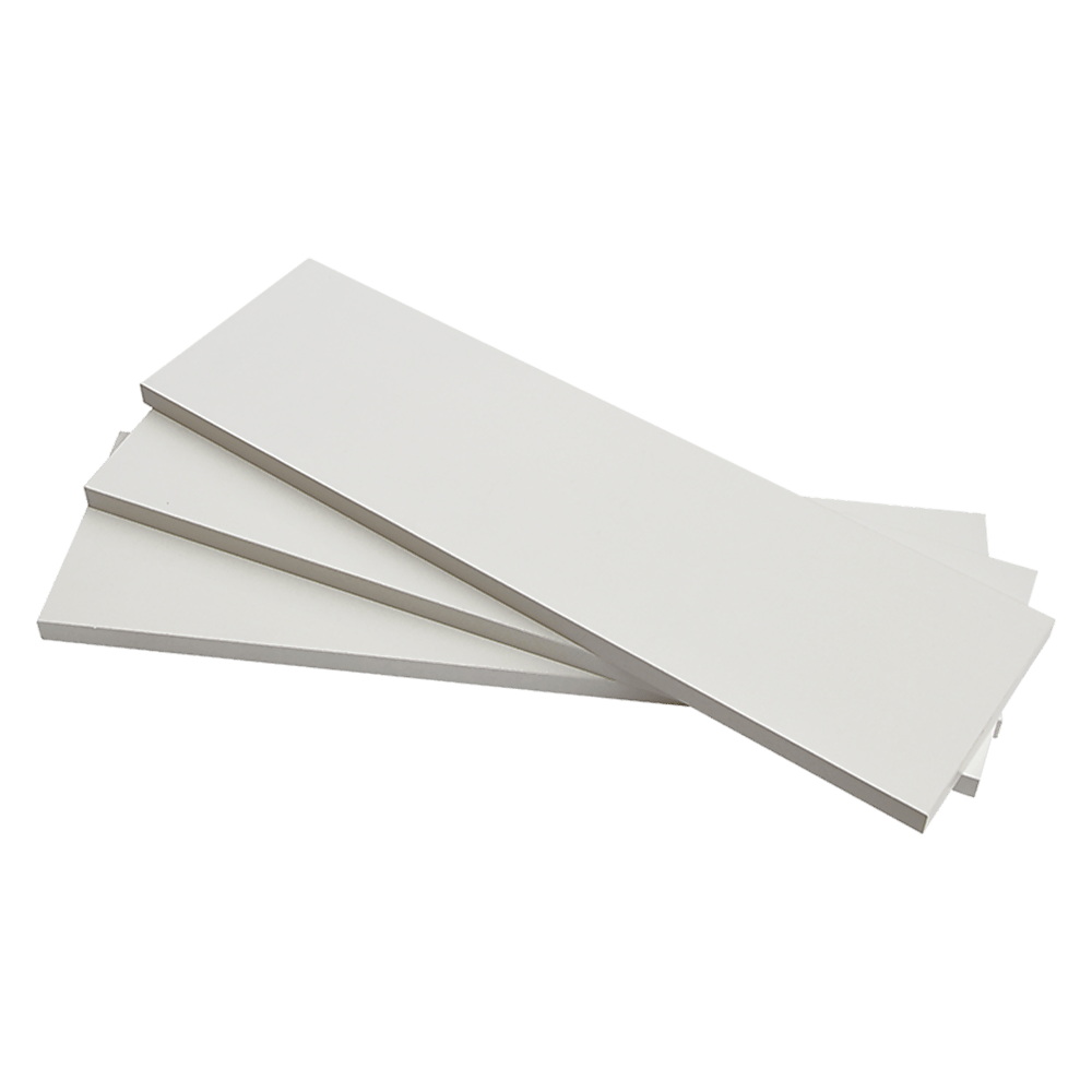 Floating Wall Shelf Wooden Shelves Wall Storage 80cm - White - Pack of 3