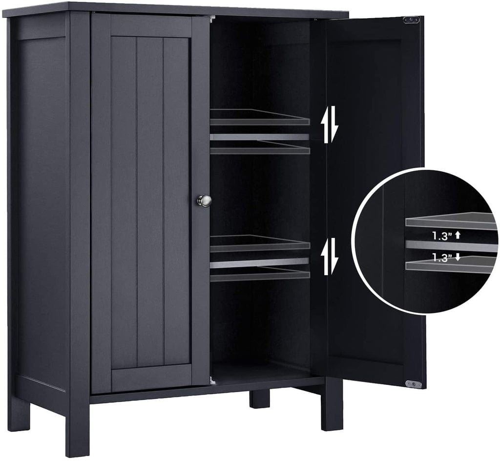 Floor Cabinet with 2 Doors Gray BCB60GY