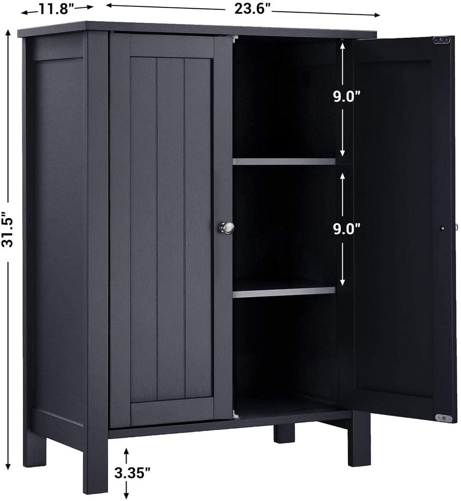 Floor Cabinet with 2 Doors Gray BCB60GY