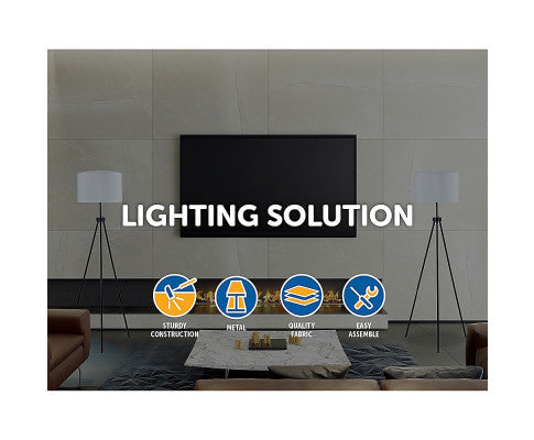 Floor Lamp Modern Tripod Decor Living Room Standing