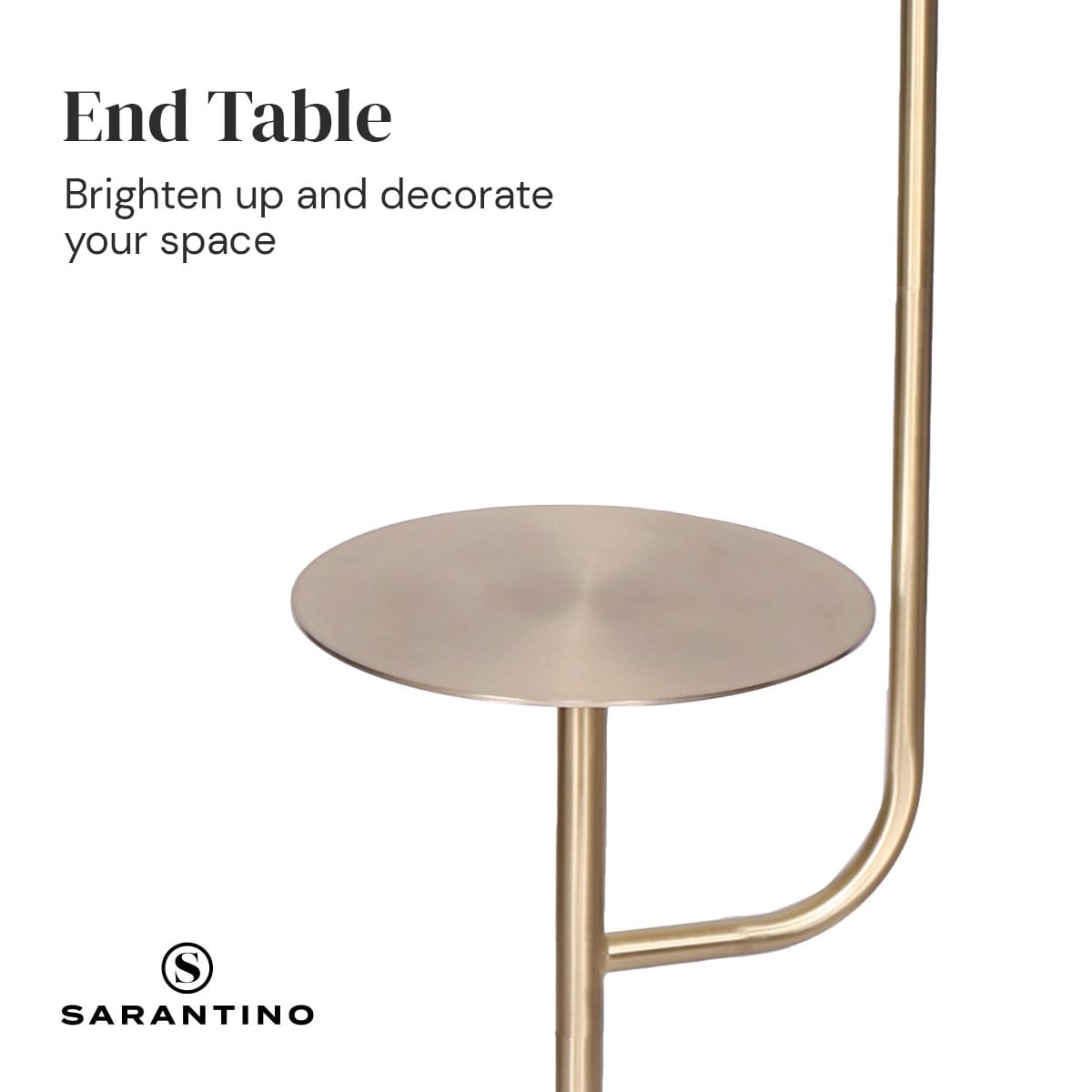Floor Lamp With Metal End Table