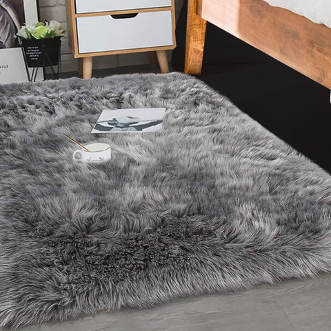 living room Floor Rug Carpet Bedroom Living Room Mat 80X150 Grey