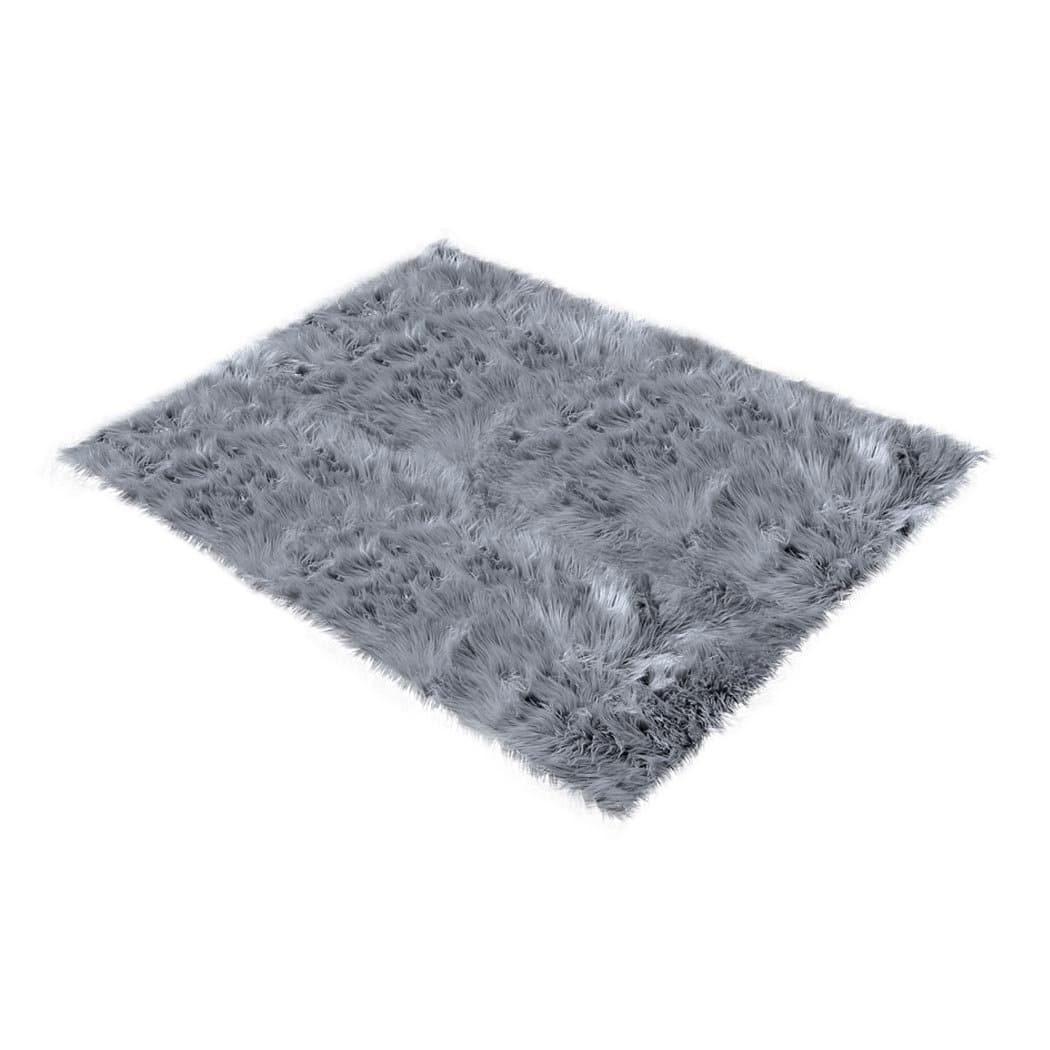 living room Floor Rugs Shaggy Carpet Bedroom Living Room Mat 160X230 Dark Grey