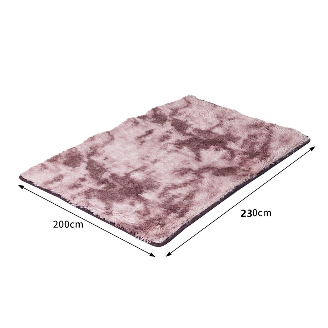 Living Room Floor Shaggy Rugs Soft Large Carpet Area Tie-dyed Noon TO Dust 200x230cm