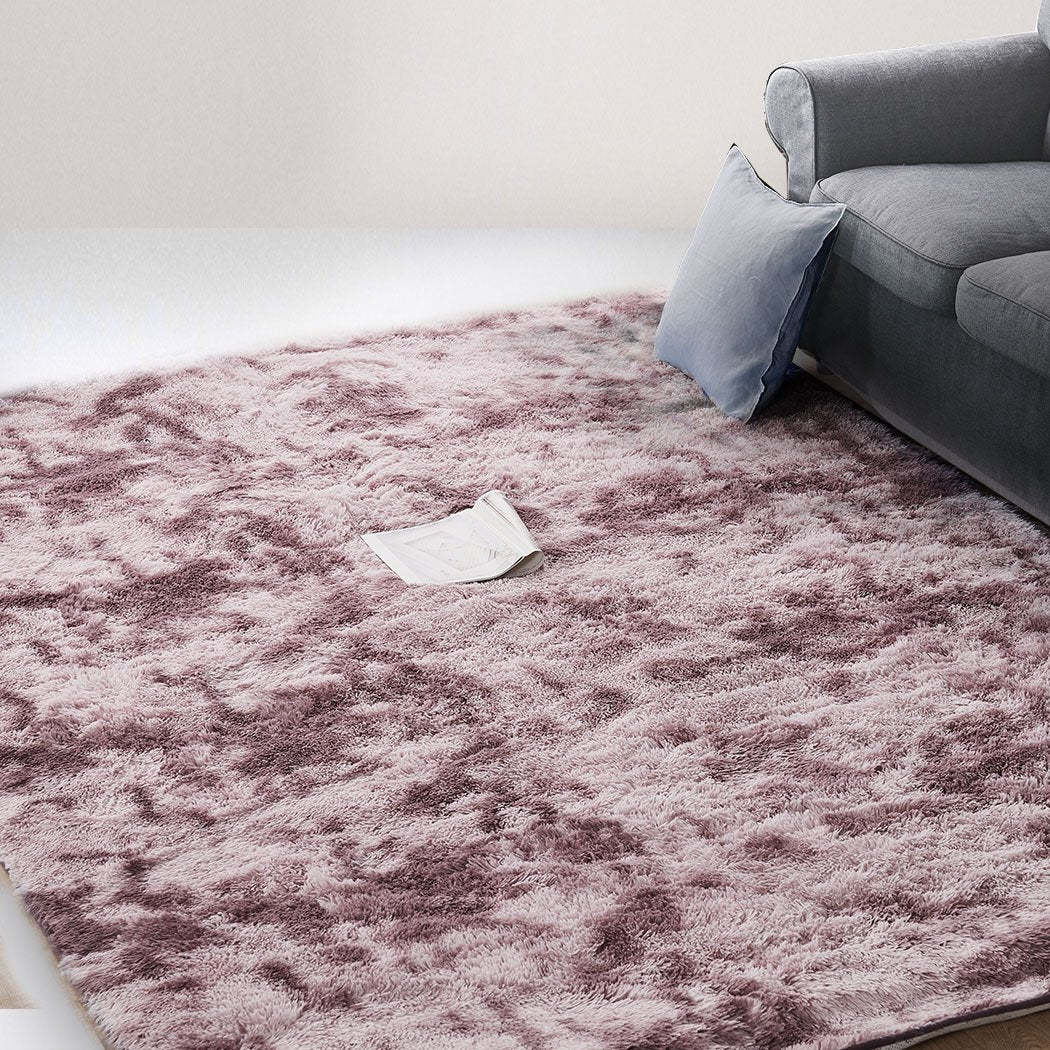 Living Room Floor Shaggy Rugs Soft Large Carpet Area Tie-dyed Noon TO Dust 200x230cm
