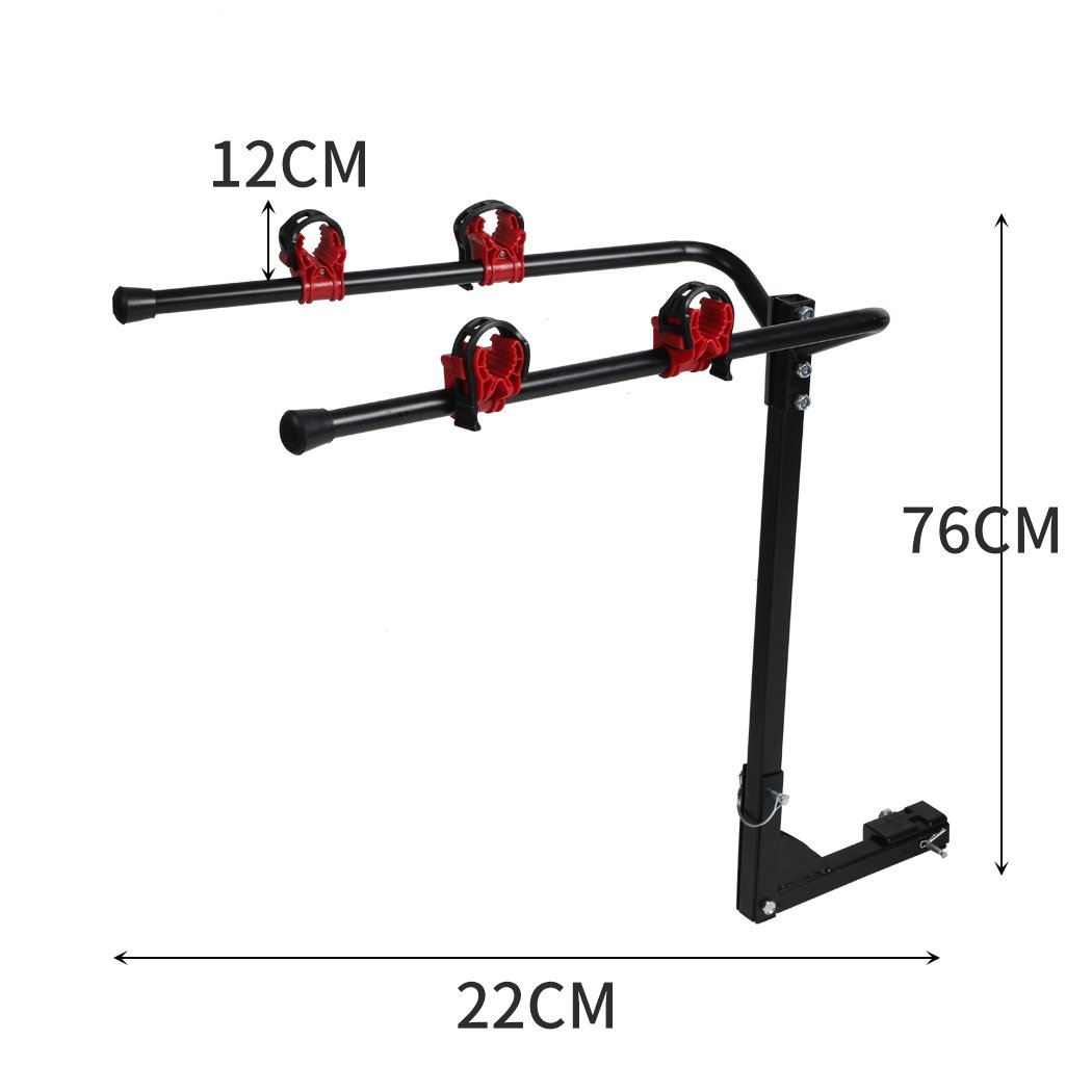 bicycle accessories Foldable 2 Rear Car Bike Rack Carrier