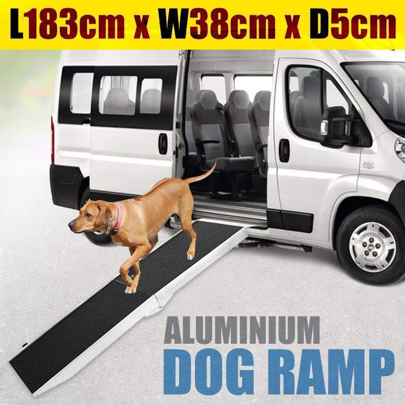 Foldable Aluminium Dog Ramp -  183 x 38cm