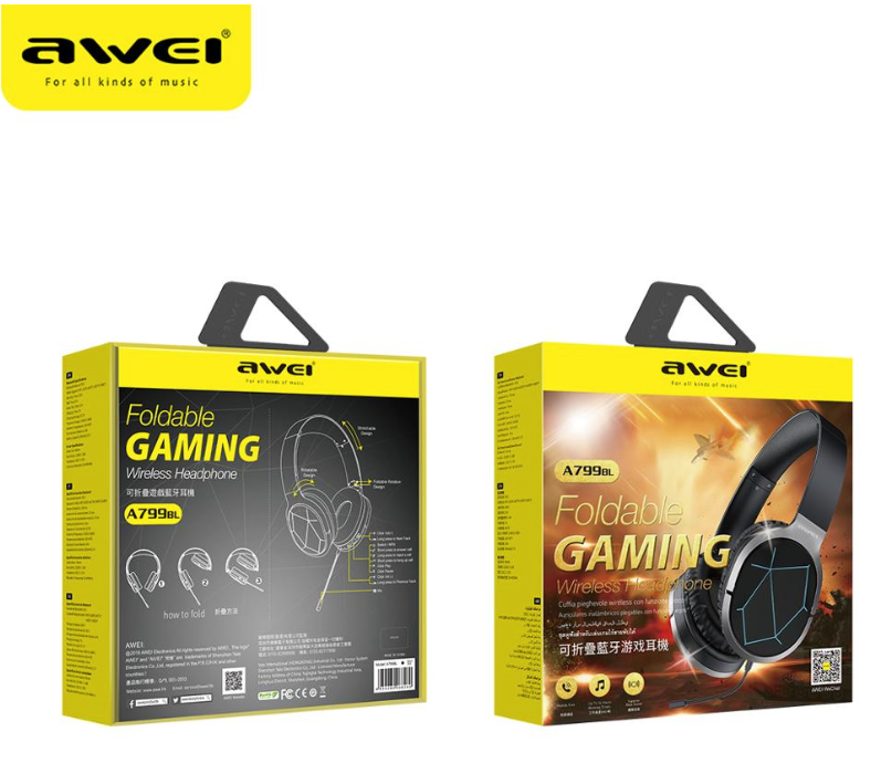 electronics Foldable Gaming Wireless Headphone