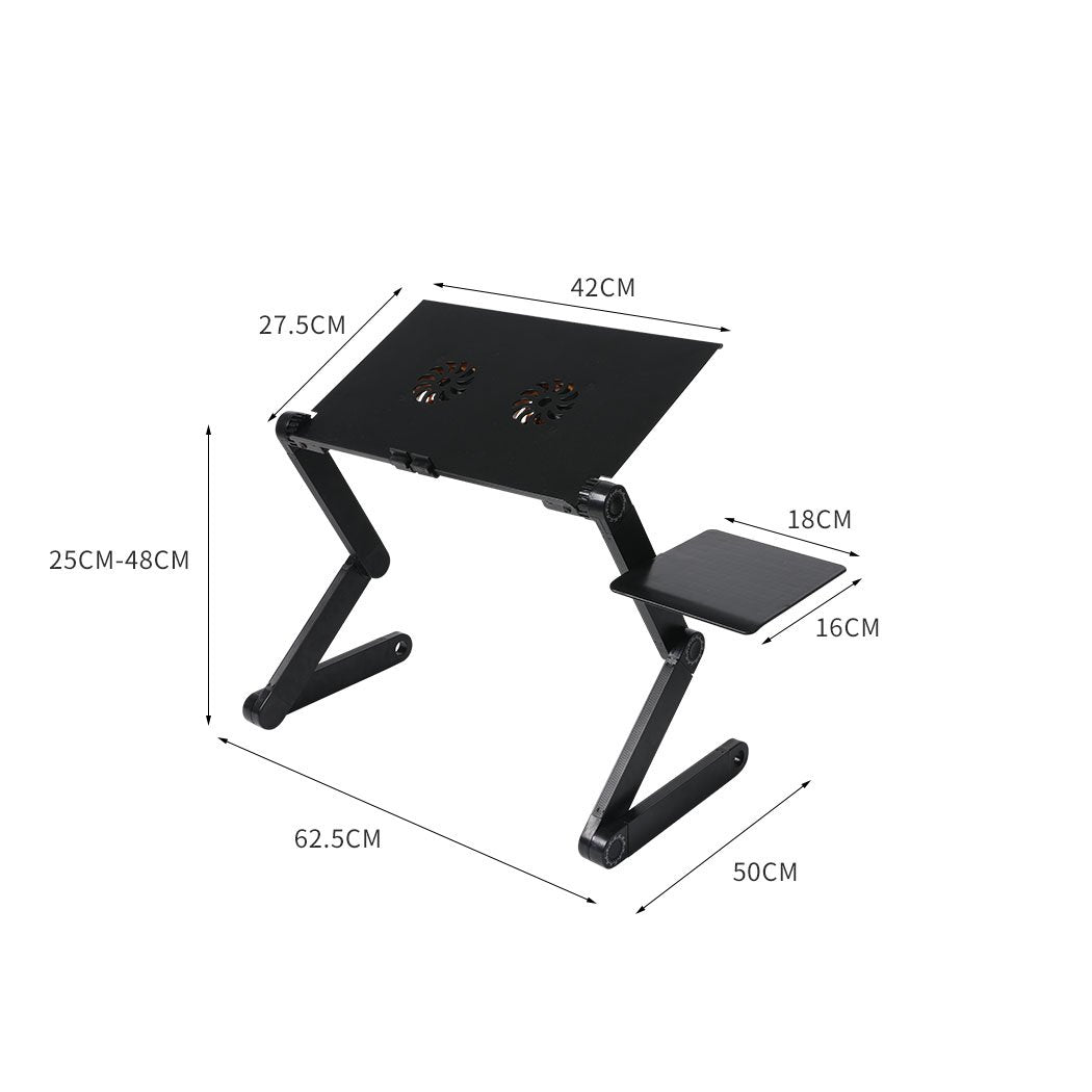 office & study Foldable Laptop Desk Adjustable Sofa Table Tray Stand Mouse Pad Portable Cooling