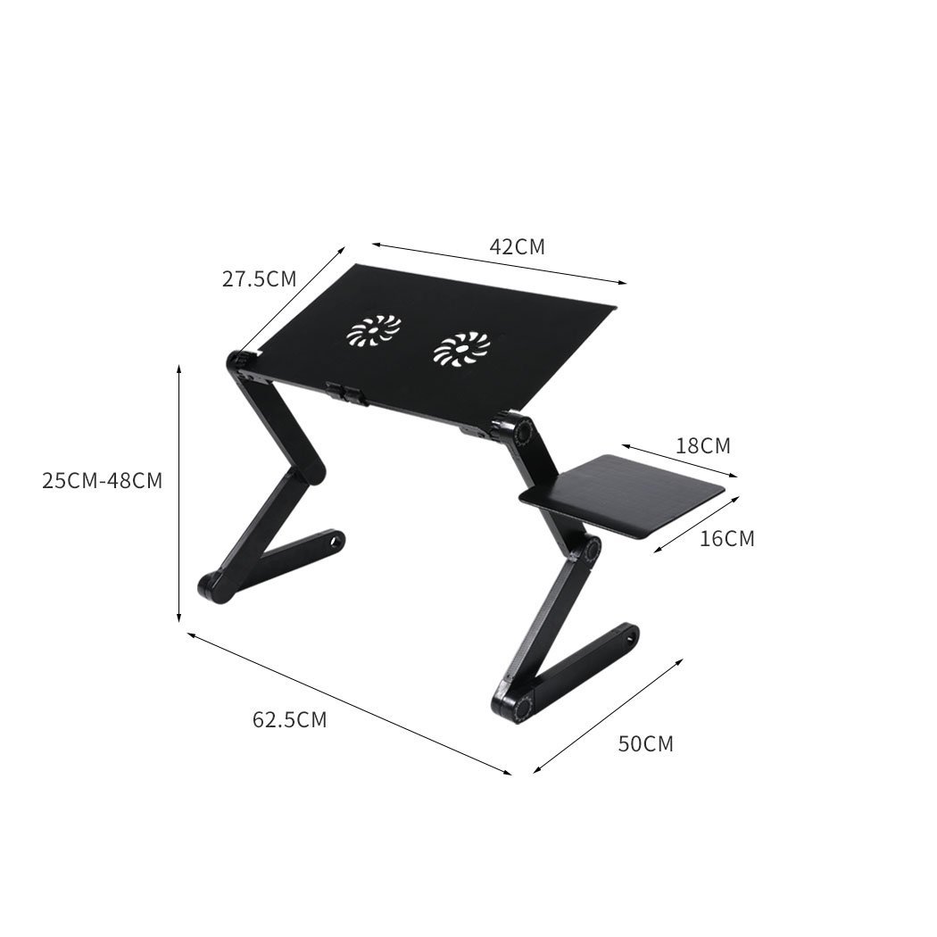 office & study Foldable Laptop Desk Adjustable Stand Sofa Table Tray Mouse Board Portable Riser