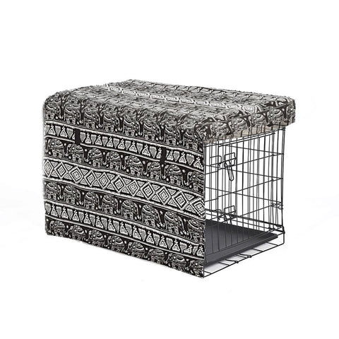 Foldable Metal Carrier Portable Pet Kennel With Cover 48