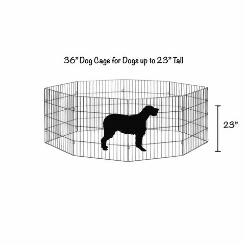 Foldable Metal Pet Playpen - Large Indoor/Outdoor Fence