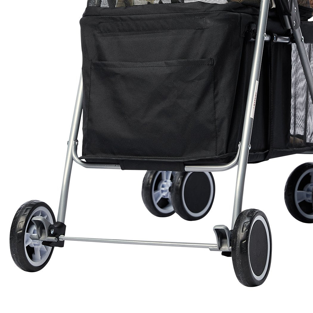 pet stroller Foldable Pet Stroller Black