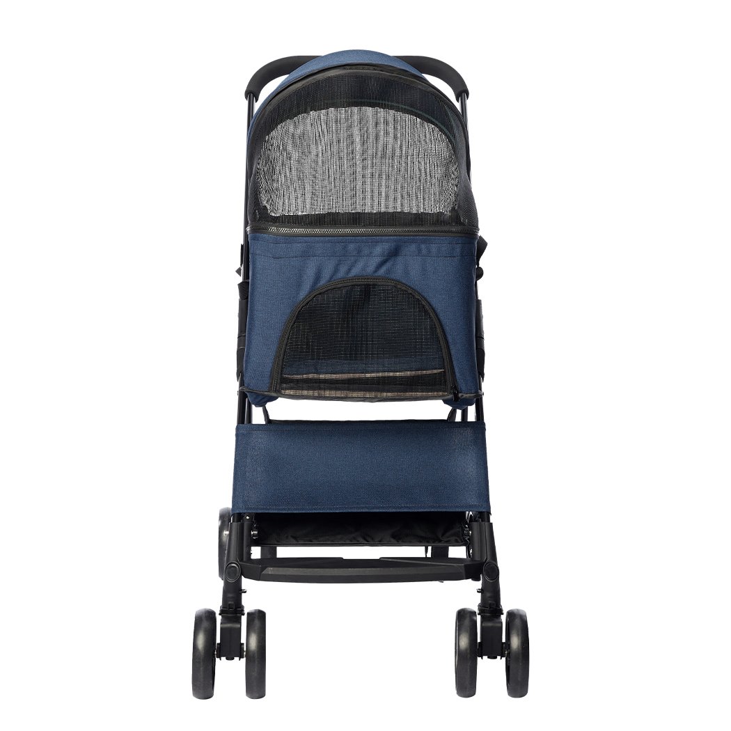 pet stroller Foldable Pet Stroller Blue