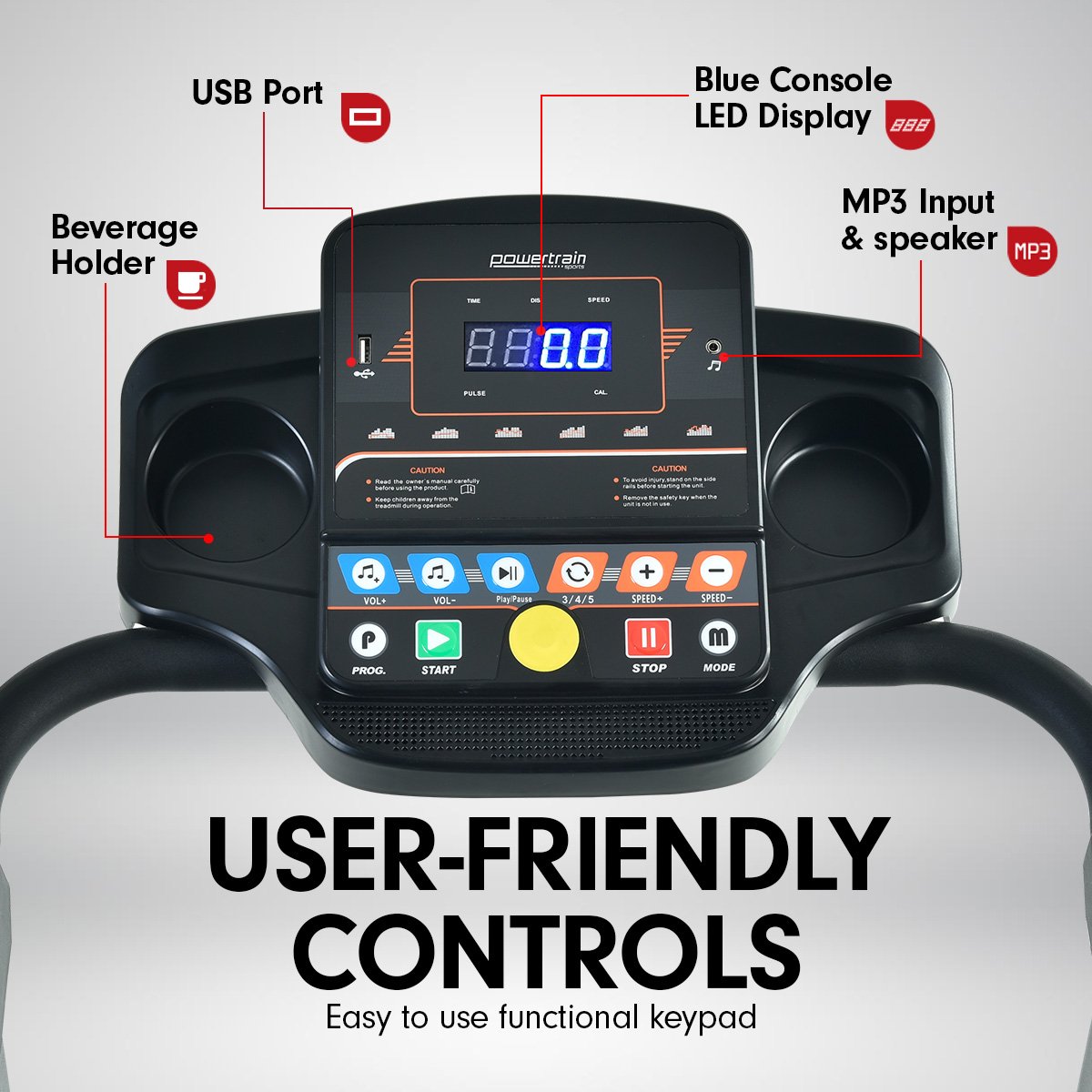 cardio Foldable Treadmill Home Gym Cardio Walk Machine V25