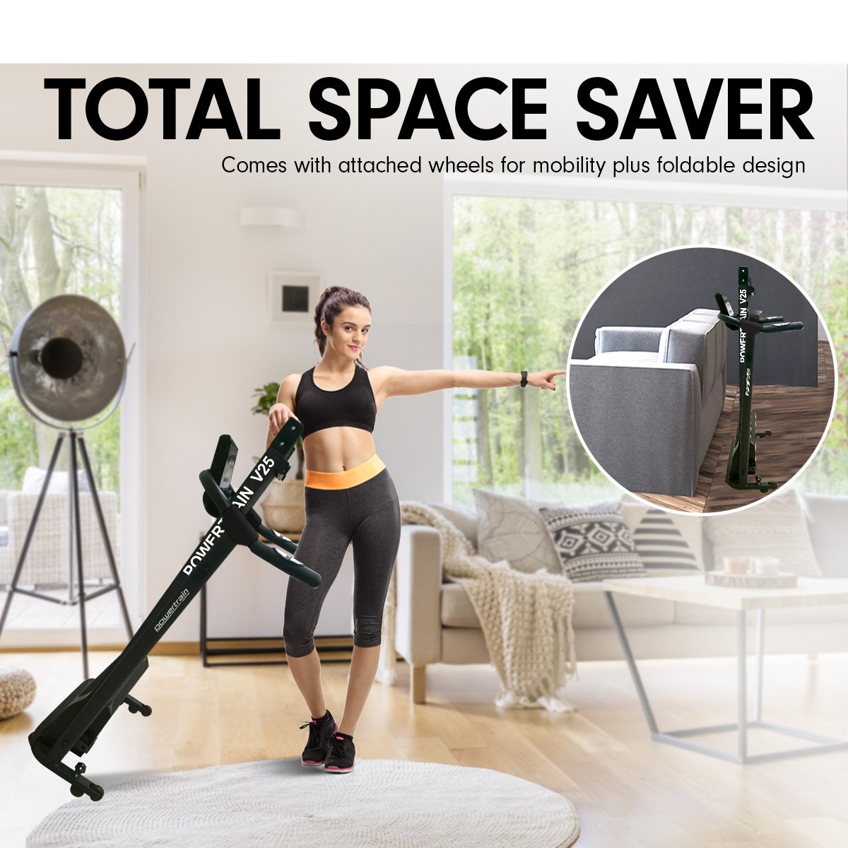 cardio Foldable Treadmill Home Gym Cardio Walk Machine V25