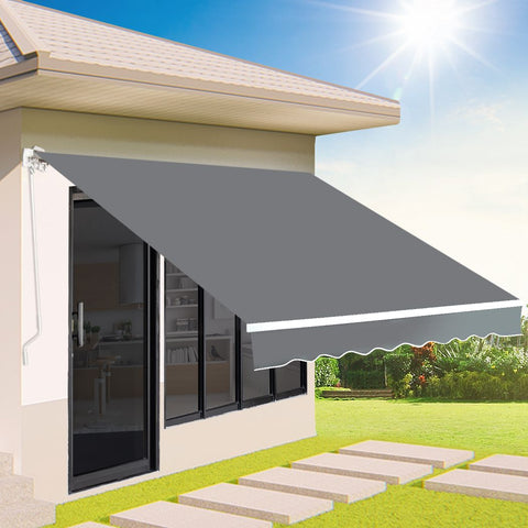 Folding Arm Awning Sunshade Canopy Window Patio Pivot 2.5 x 2