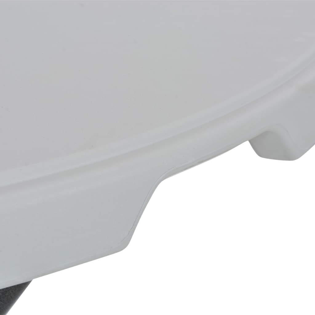 Folding Bar Table White 80x110 cm HDPE