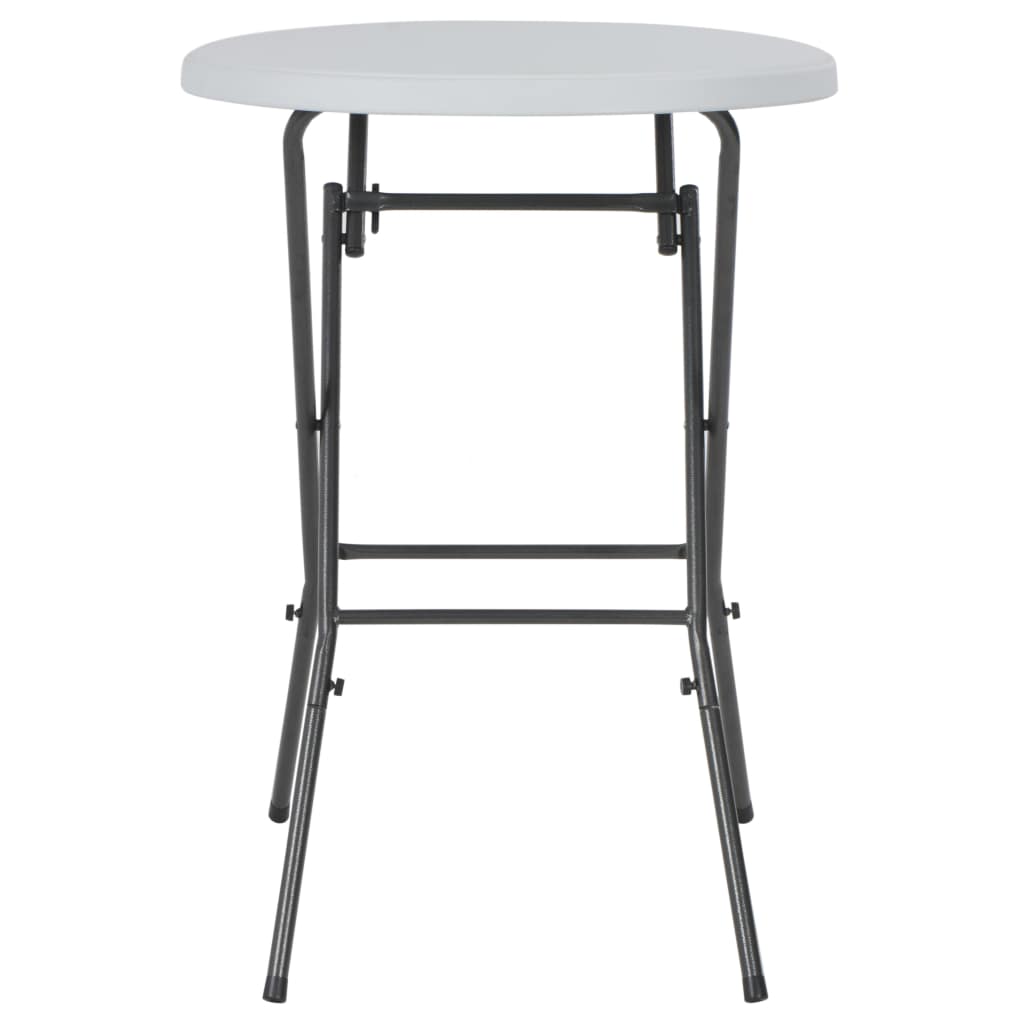 Folding Bar Table White 80x110 cm HDPE