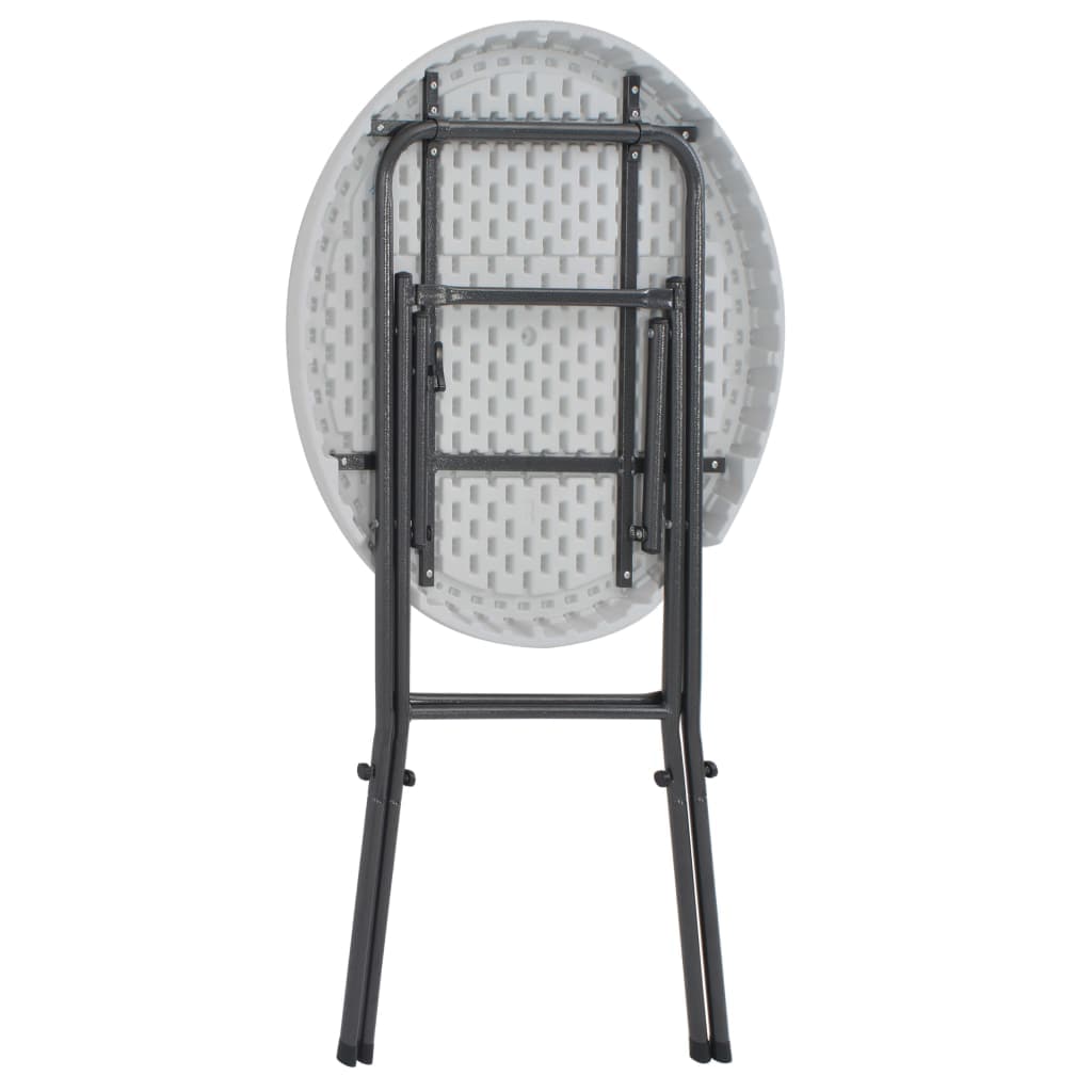 Folding Bar Table White 80x110 cm HDPE