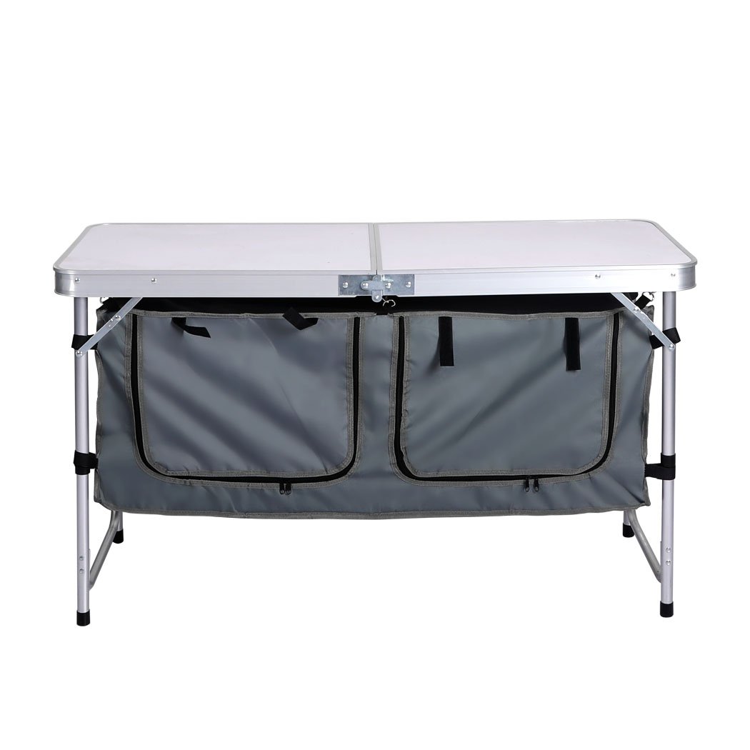 Camping / Hiking Folding Camping Table Aluminium Portable Picnic Outdoor Storage Organizer