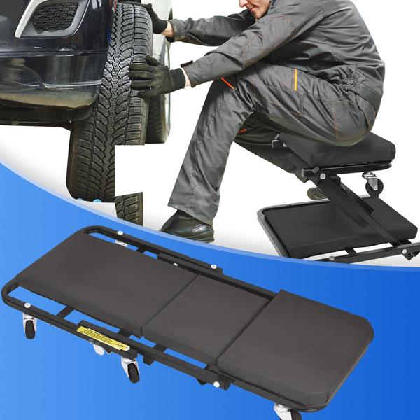 tools & accessories Folding Creeper Mechanic Stool Seat Garage Repair Trolley