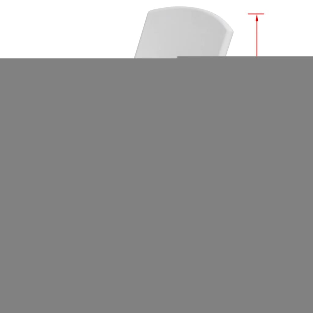 Folding Garden Chairs 4 pcs Steel and HDPE White - Simple deals