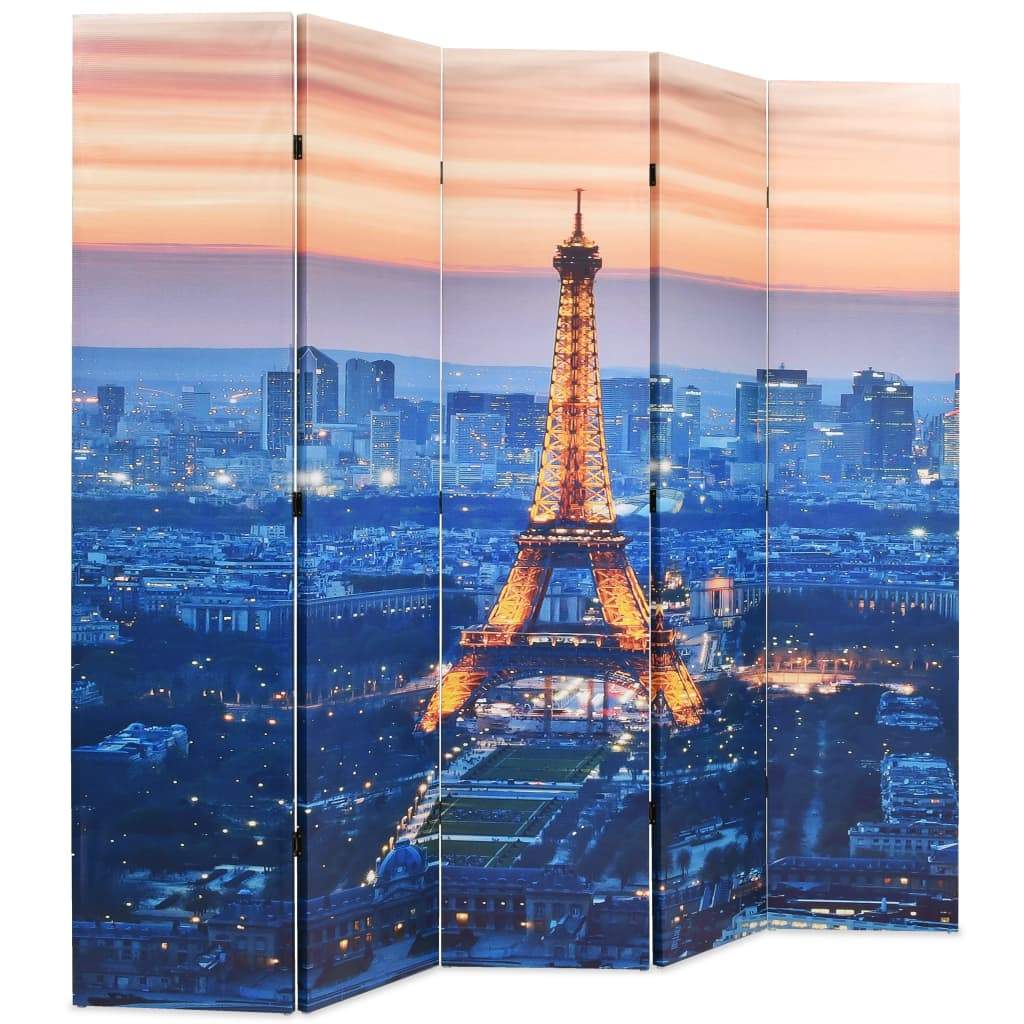 Folding Room Divider 200x180 cm Paris by Night