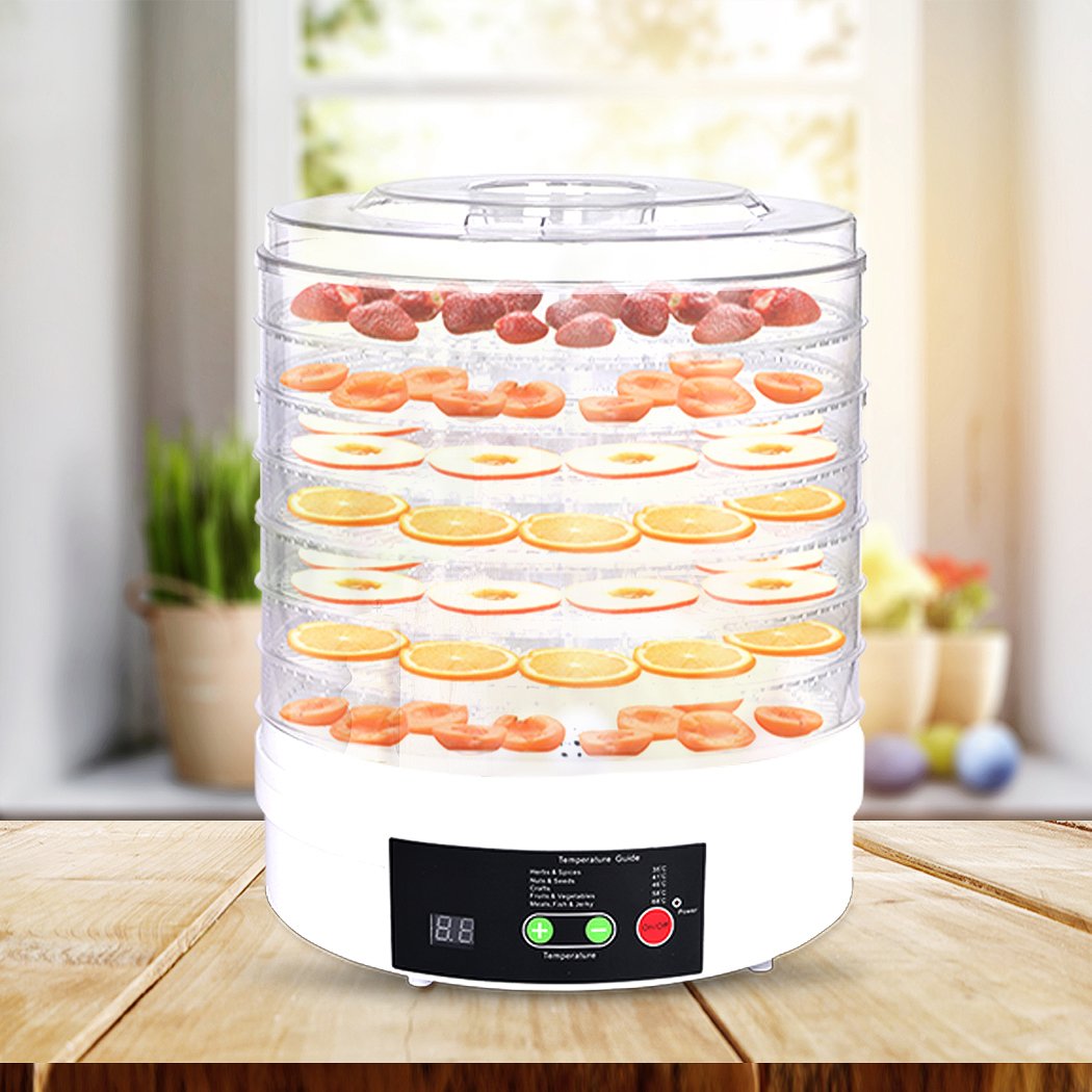 kitchen supplies Food Dehydrators With 7 Trays-White